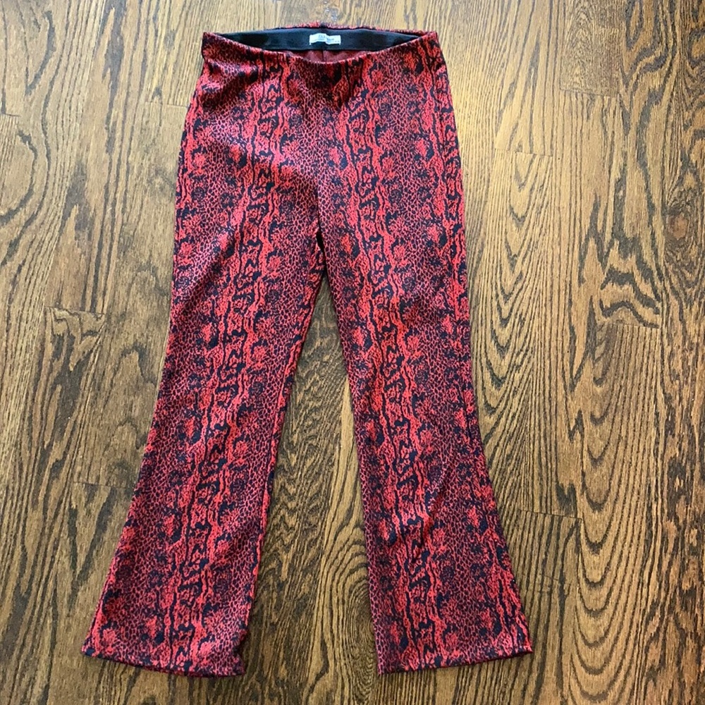 Red Snake Pants from Zara